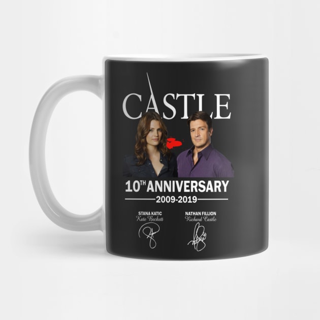 Castle, 10th, Anniversary, 2009, 2019, Stana, Katic, Kate, Beckett, Nathan, Fillion, Richard by VEQXAX